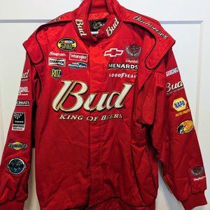 Vintage CHASE Authentics Dale Earnhardt Jr. Budweiser Racing Jacket Size XL